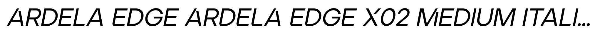 Ardela Edge ARDELA EDGE X02 Medium Italic image